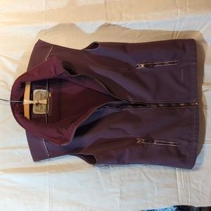 Women's vest size Med Eggplant purple